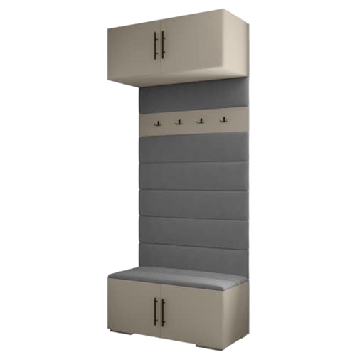 Garderoba do przedpokoju INOVA 3 kaszmir+czarny+manila16