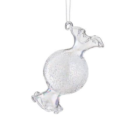 VILLA ITALIA Bombka szklana CUKIEREK przezroczysty 8 cm