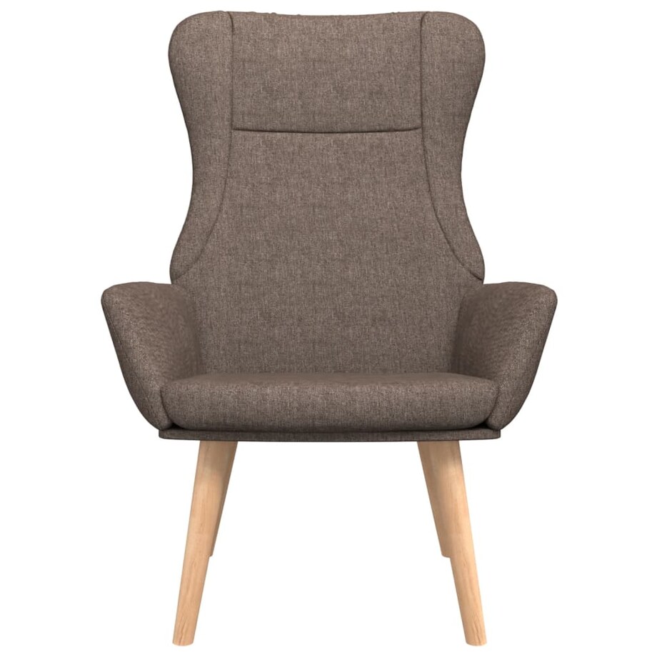 vidaXL Fotel wypoczynkowy, kolor taupe, obity tkaniną