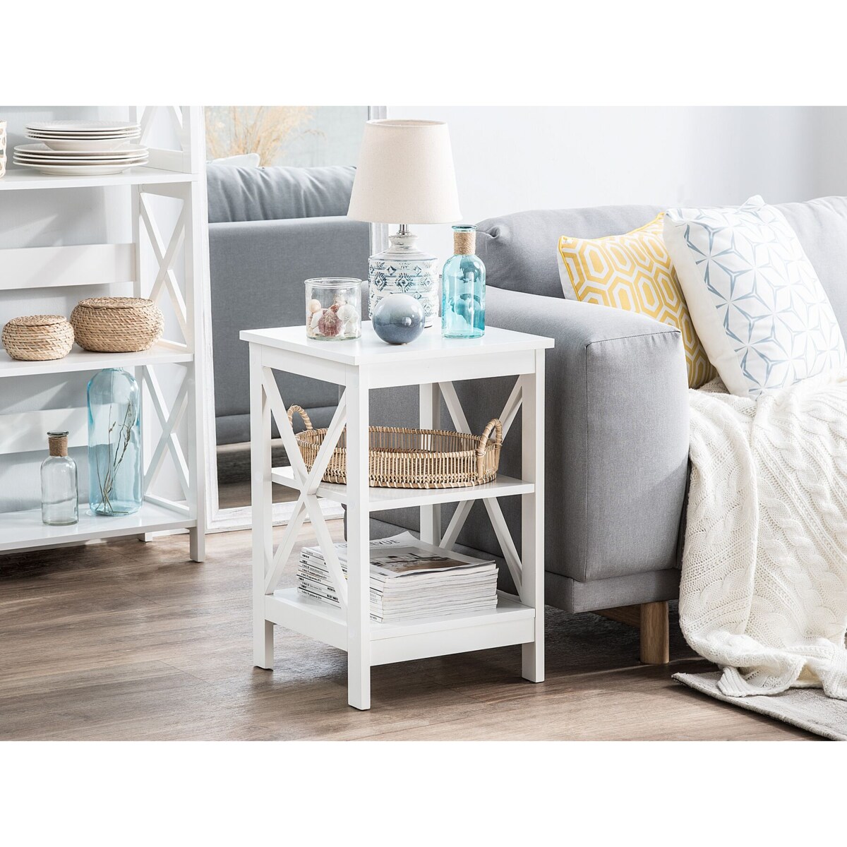 Stolik pomocniczy biały FOSTER