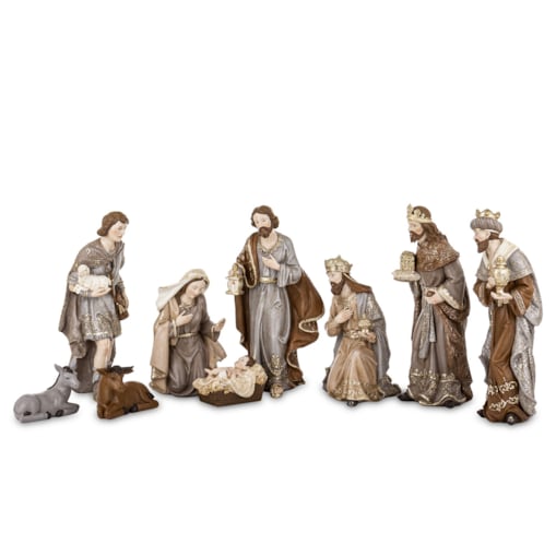 Dekoracja - szopka NATALE 6 postaci 26x69x23 cm