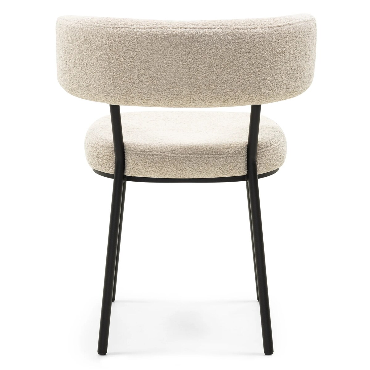 Krzesło IGUNIA-II 75x58x57 cm jasnobeżowe/czarne nóżki