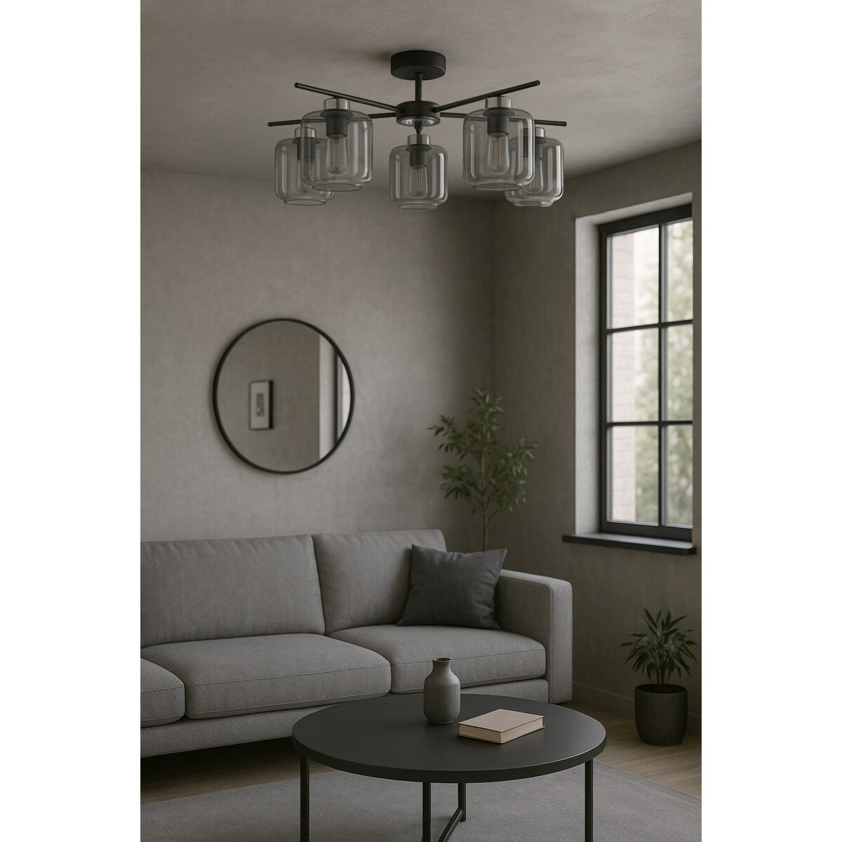 Lampa sufitowa K-5517 z serii PIEGA