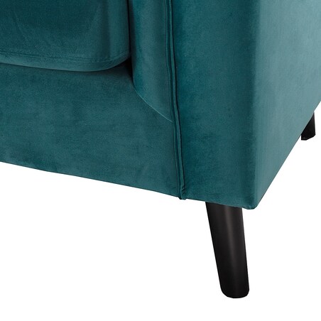 Sofa Meriva Velvet teal 3-os., 189,5 x 83,5 x 88 cm