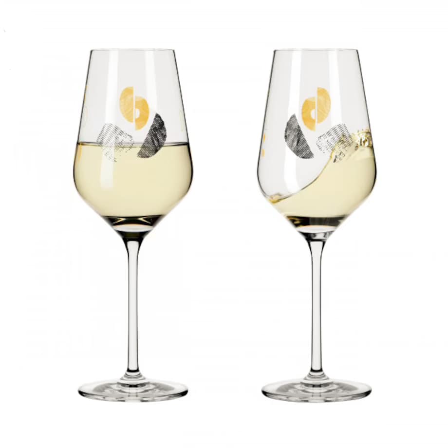 Zestaw 2 kieliszków do białego wina Sagengold, Maike Schoenebeck
