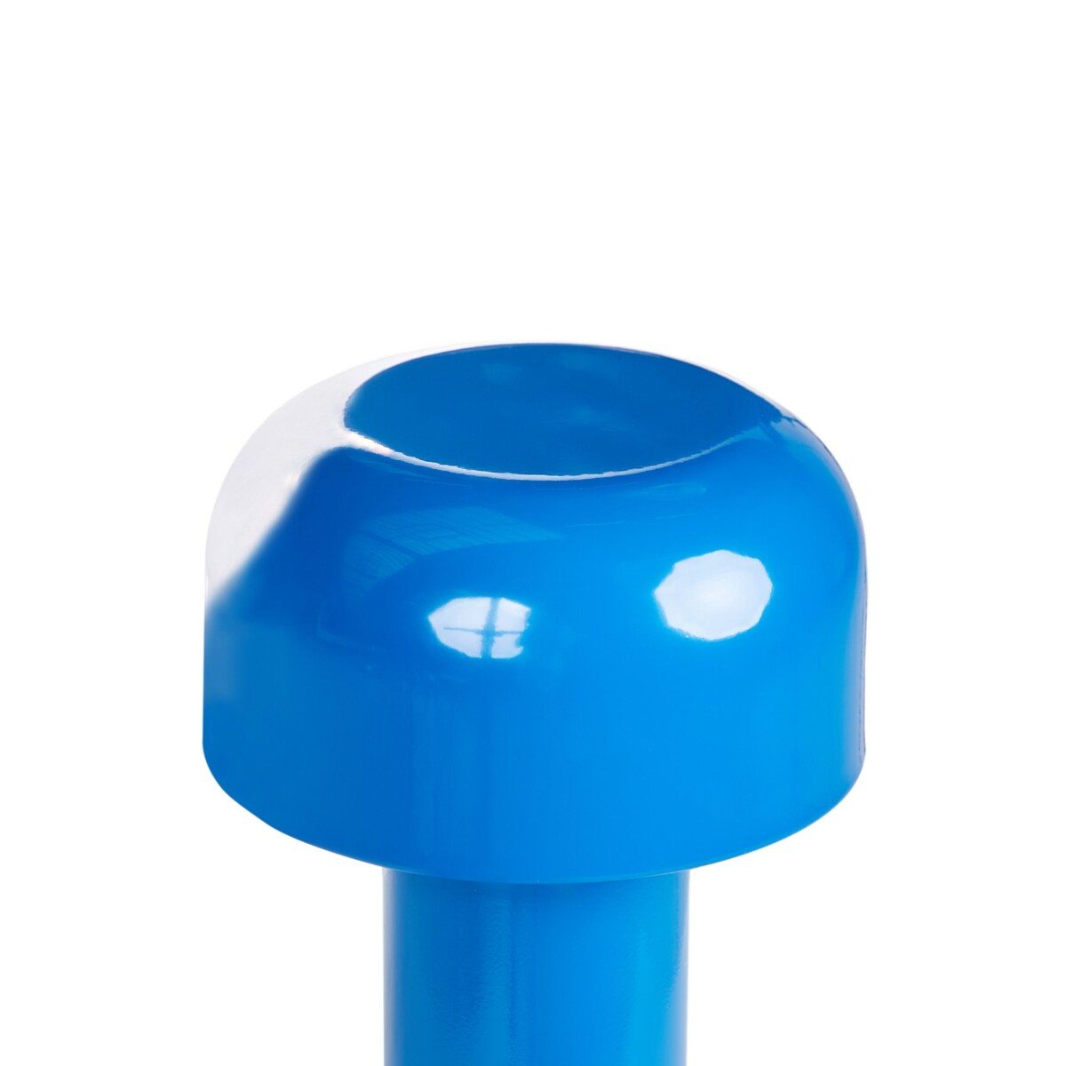 Bezprzewodowa lampa stołowa metalowa niebieska BESOS