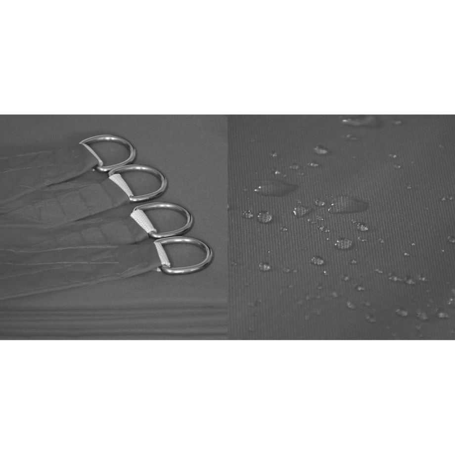 Żagiel Przeciwsłoneczny Ogrodowy Wodoodporny 3X3X3 M Zacieniacz Ciemnoszary