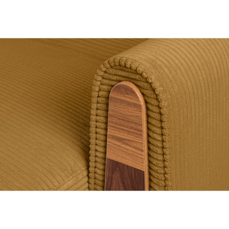 KONSIMO GUSTAVO II Sofa 3-osobowa, kolor żółty