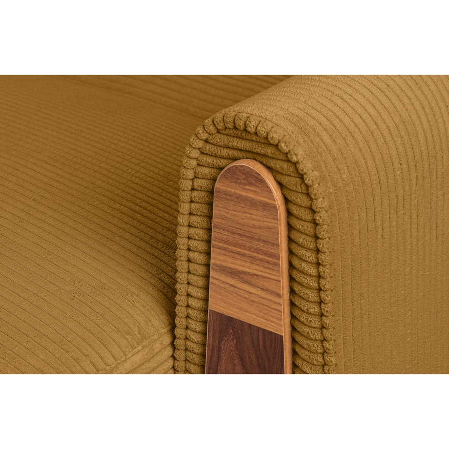 KONSIMO GUSTAVO II Sofa 3-osobowa, kolor żółty