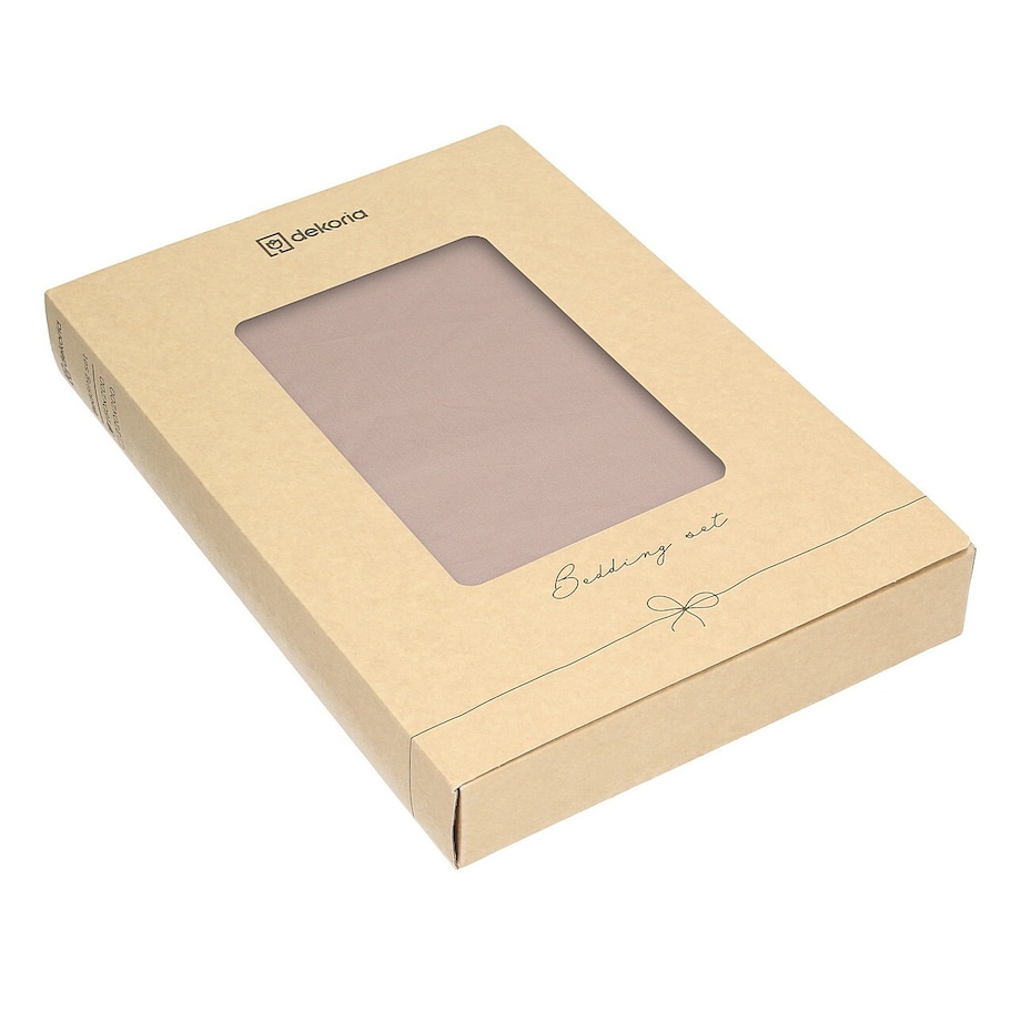 Pościel z satyny bawełnianej Rose beige 220x200 cm, 220x200 cm