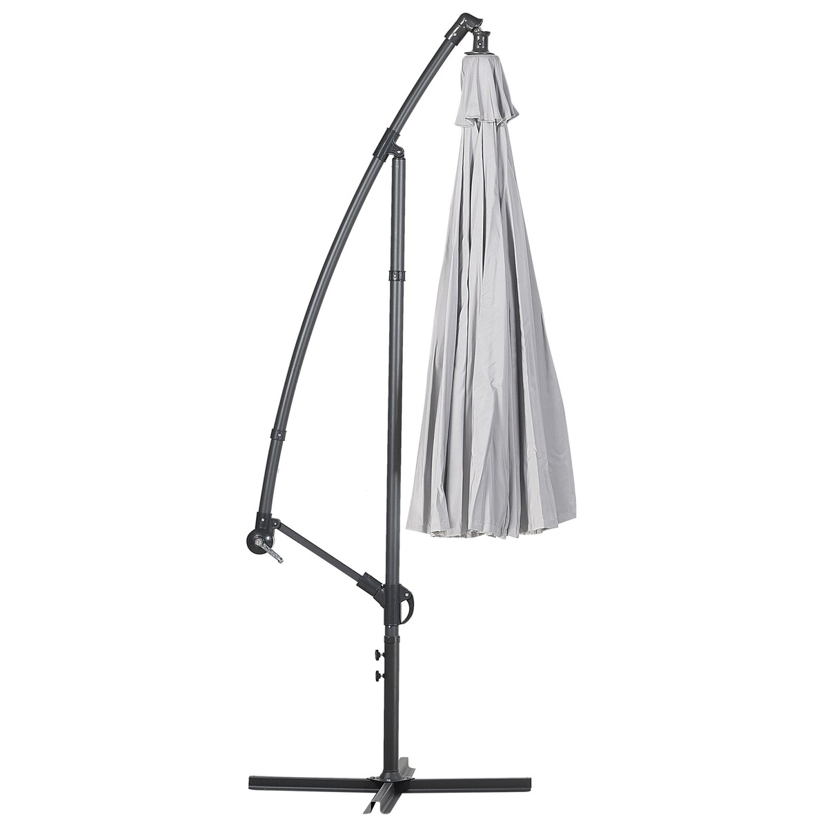 Parasol ogrodowy na wysięgniku 268 cm CALABRIA II Jasnoszary