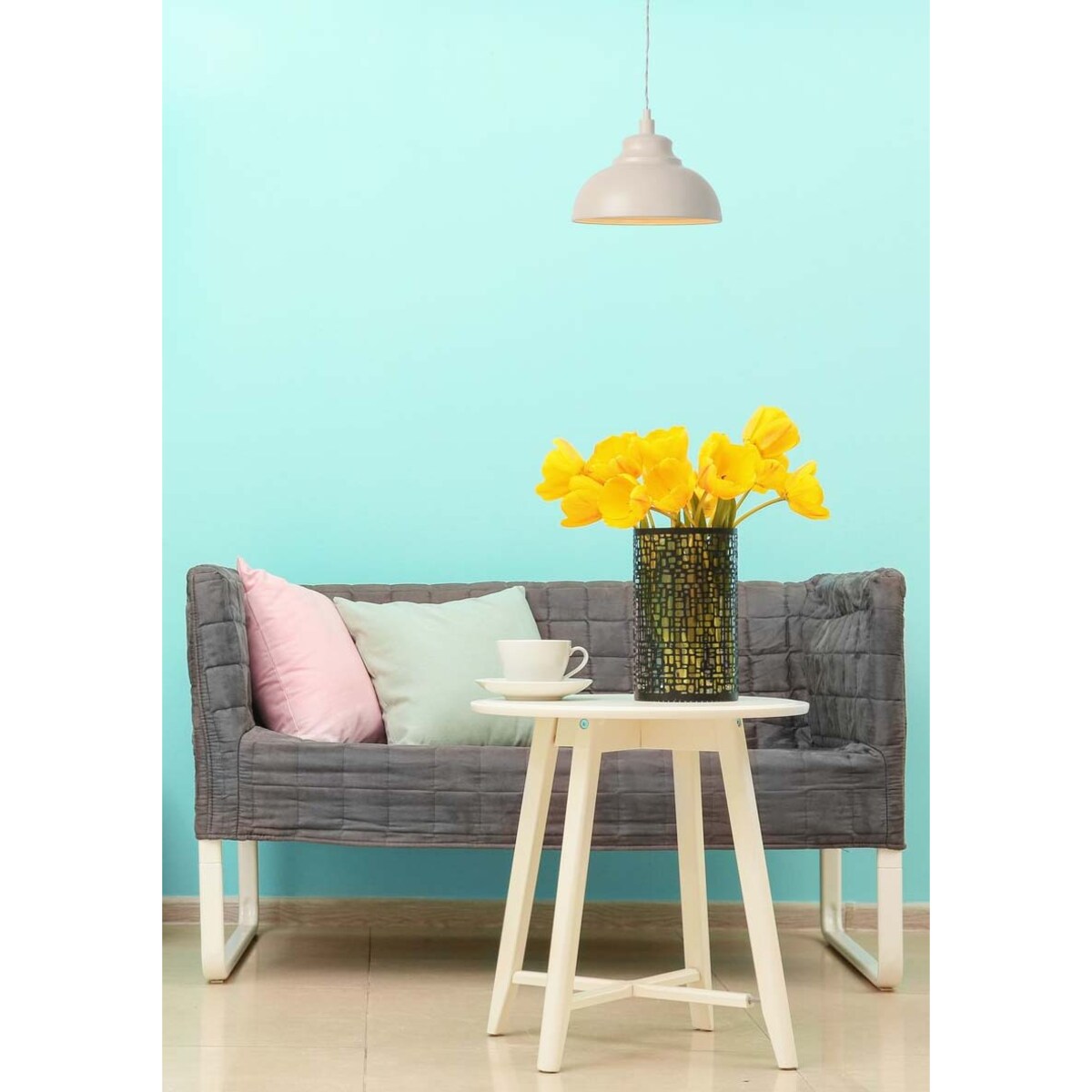 Beżowa lampa wisząca Isla 34400/29/38 metalowa kopuła nad wyspę