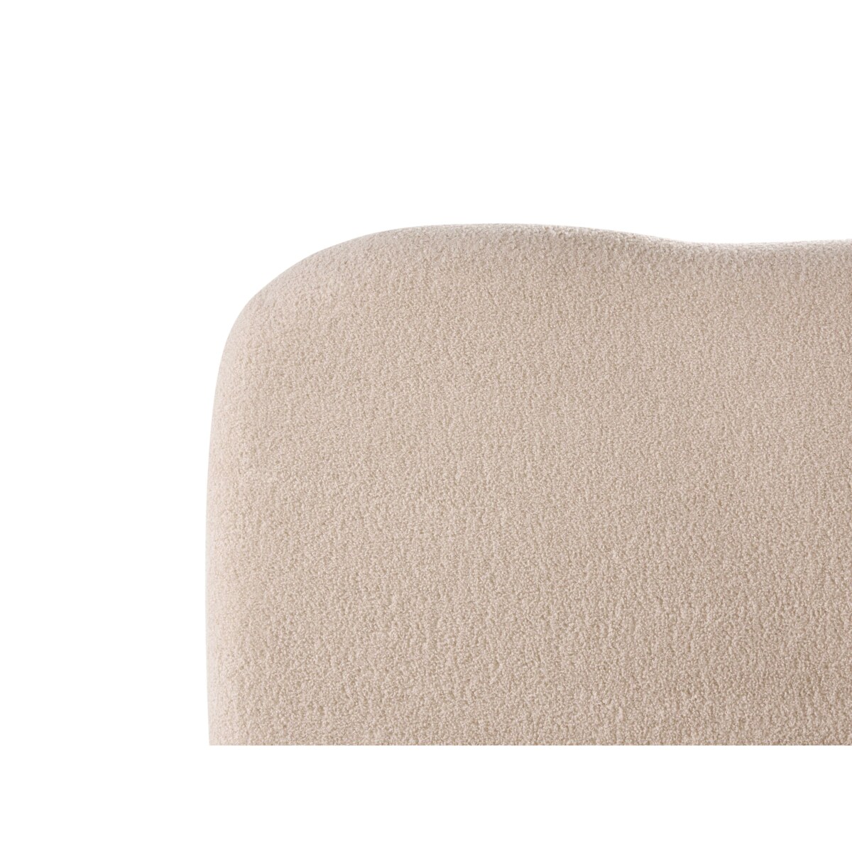 Łóżko z pojemnikiem Boucle BLAGNAC 90 x 200 cm Beżowy