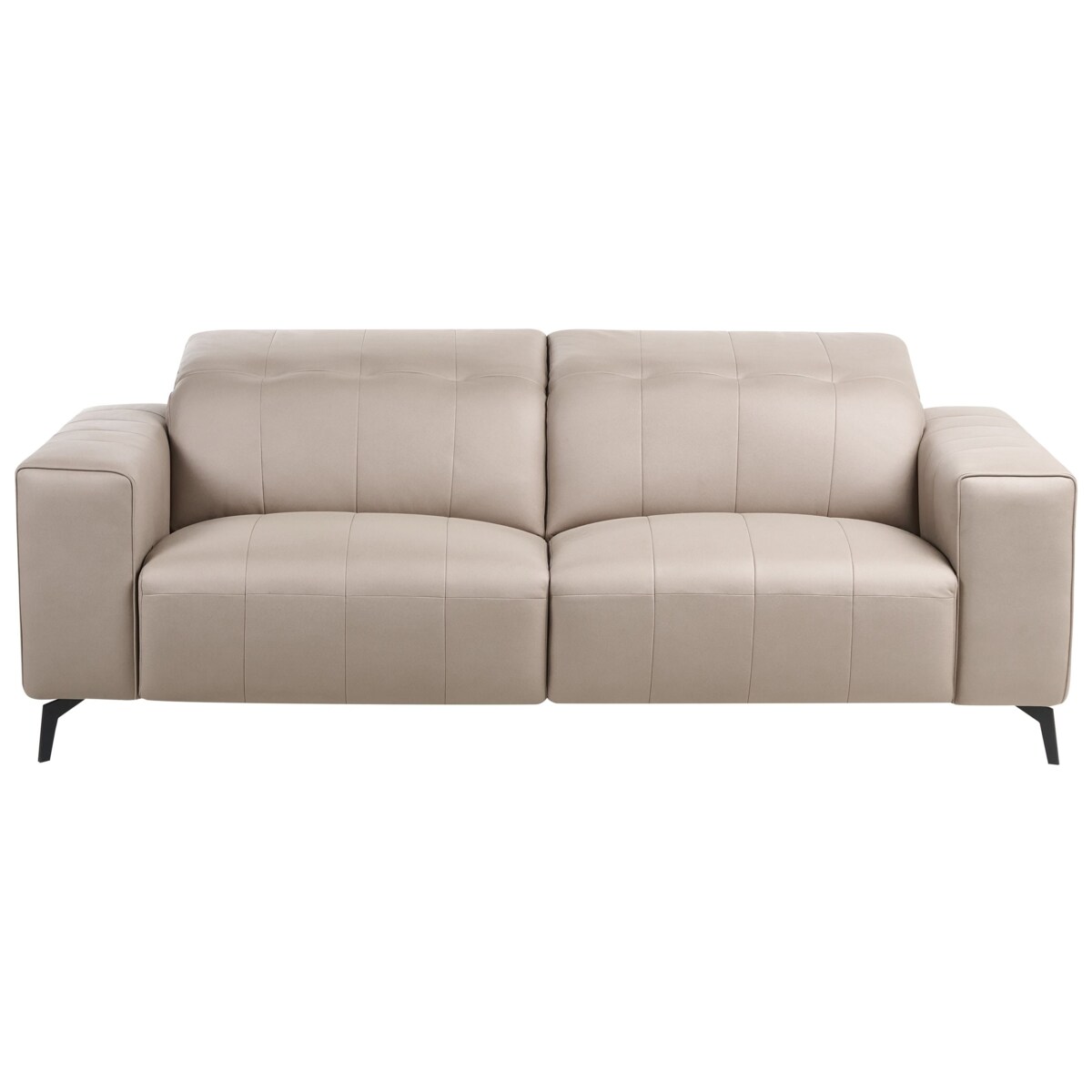 Komplet wypoczynkowy dla 6 osób OMMEL Ekoskóra Beżowoszary