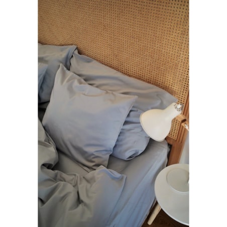Pościel satynowa cloudy grey 160/200 + 2 x 70/80 cm