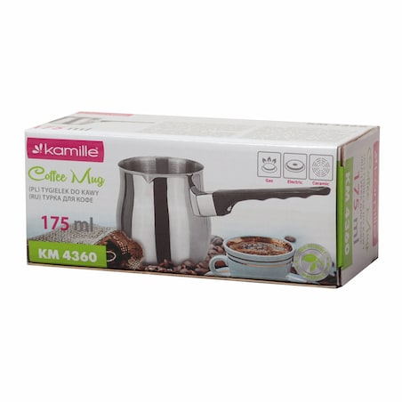 Stalowy tygielek do kawy po turecku 175ml KAMILLE