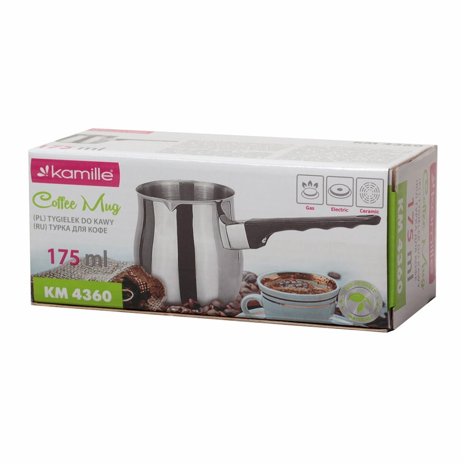 Stalowy tygielek do kawy po turecku 175ml KAMILLE