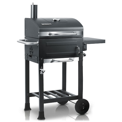 Grill węglowy ogrodowy Berdsen BD-894 komin stalowy ruszt 57x43 cm + termometr duży