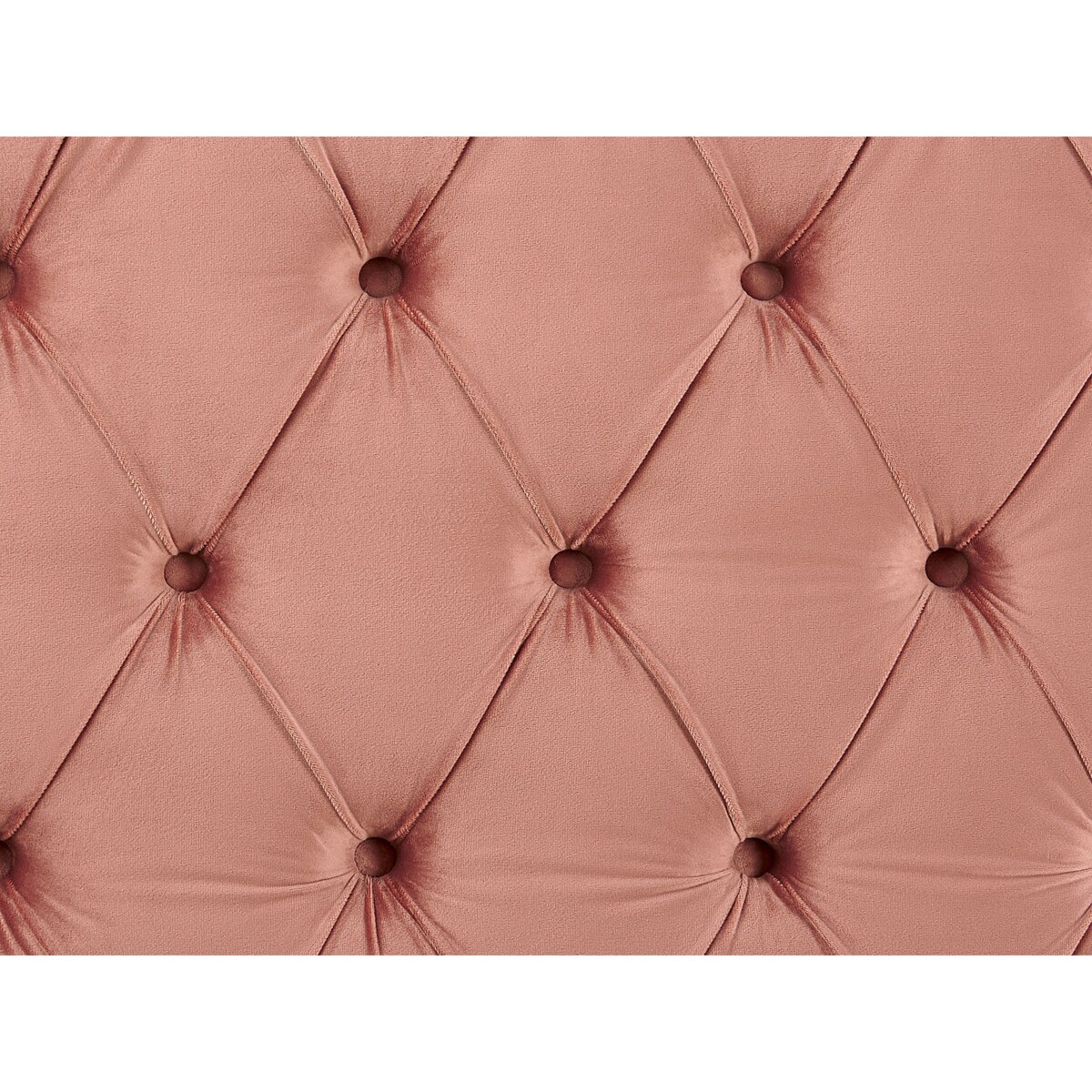 Łóżko welurowe 160 x 200 cm różowe AYETTE