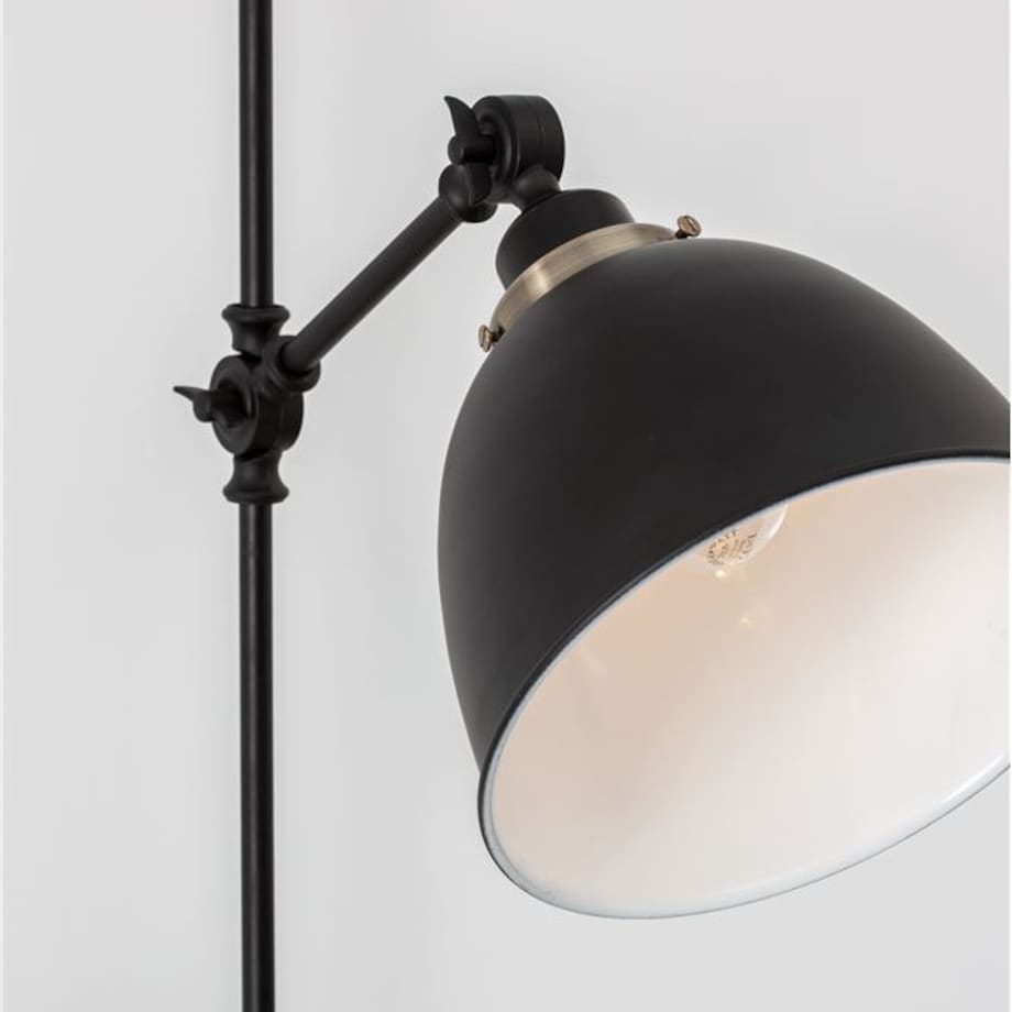 Ścienna LAMPA industrialna CURICO LE41988 Luces Exclusivas metalowa OPRAWA kinkiet regulowany czarny