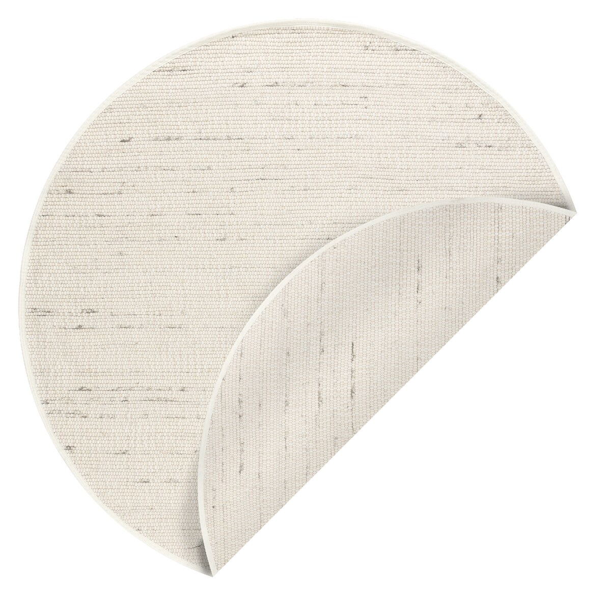 Dywan NEPAL 2100 koło biały / natural szary koło 100 cm