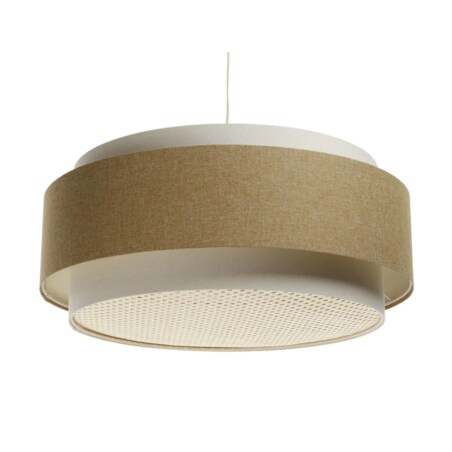 Lampa wisząca ERUTAN DUDU RATTAN kremowa/żółta