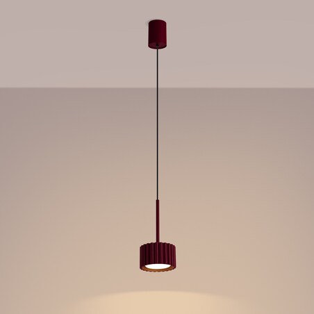 Lampa wisząca AURA 1 burgund Gx53