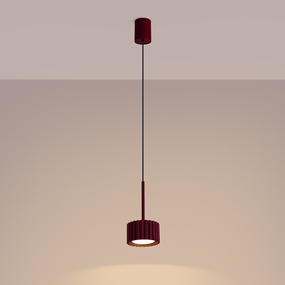 Lampa wisząca AURA 1 burgund Gx53