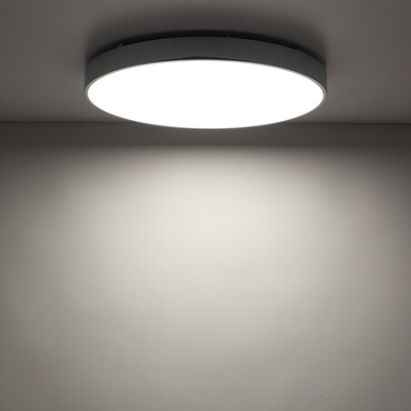 Lampa Sufitowa Łazienkowa Tk Lighting Velis Chrome Plafon Led 40W Ip54 Zmienna Barwa, Ściemniany