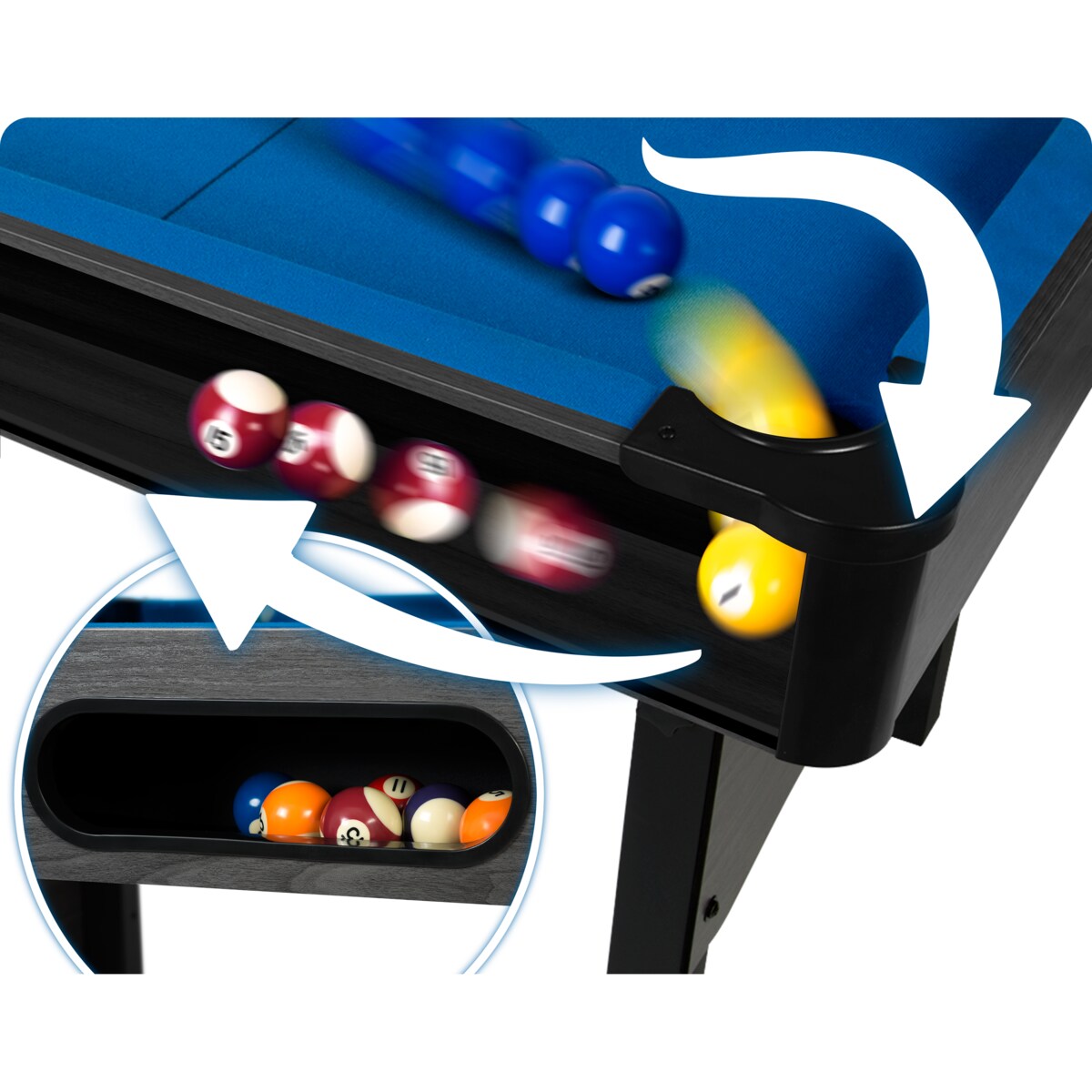 Stół bilardowy zestaw stół do bilarda bilard duży Neo-Sport 6ft 178 cm