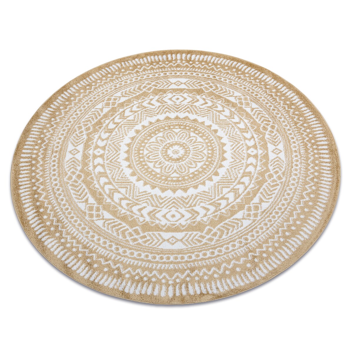 Dywan FUN Napkin serweta koło - złoty koło 200 cm