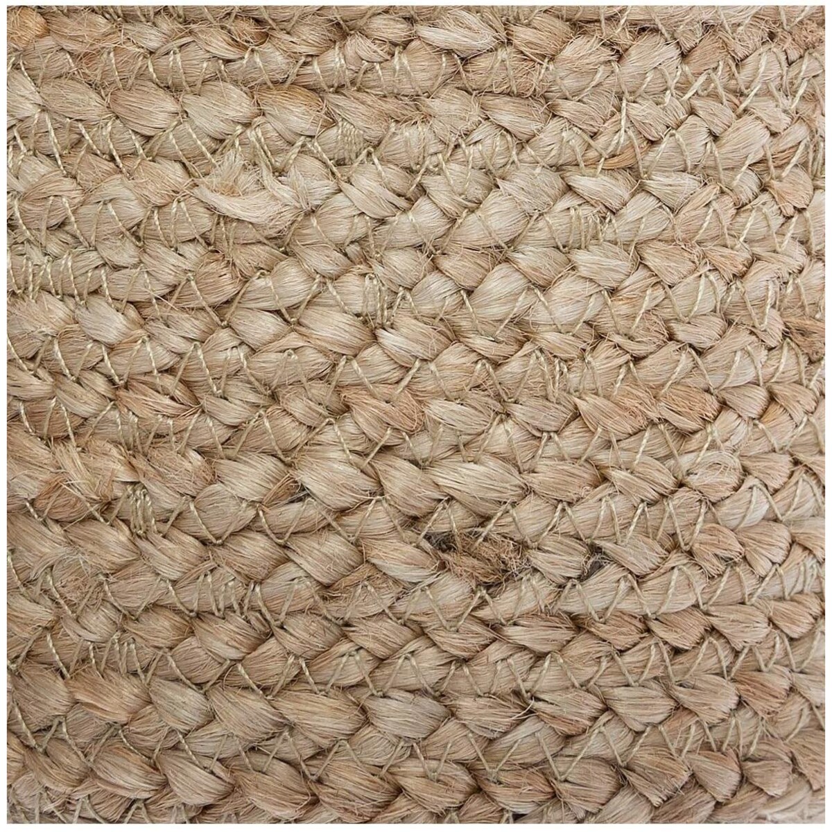 Kosze do przechowywania z juty, okrągłe, 3 sztuki