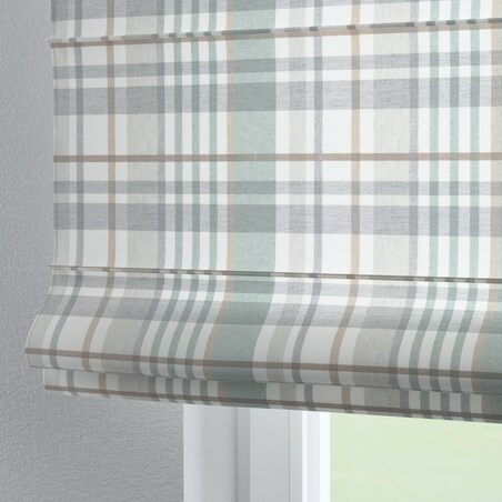 Roleta rzymska Verona 80x160 kratka zielono-szary melanż