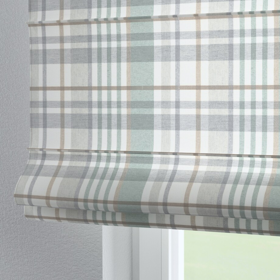 Roleta rzymska Verona 80x160 kratka zielono-szary melanż