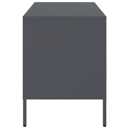 vidaXL Szafki RTV, 2 szt., antracytowe, 68x39x50,5 cm, stalowe