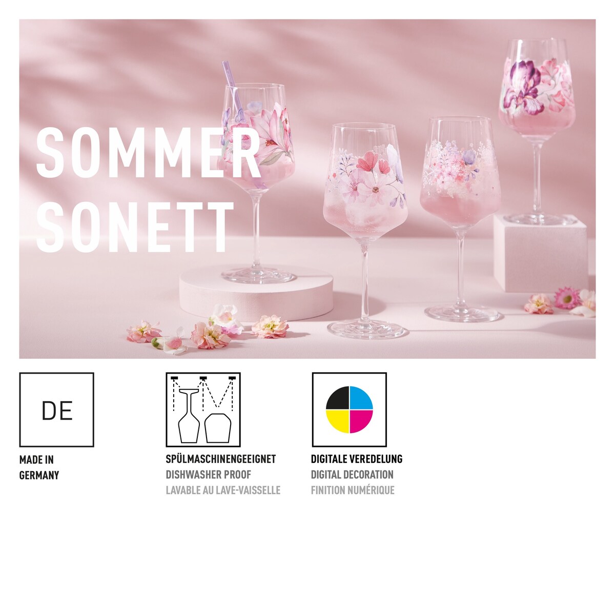 Ritzenhoff Zestaw 2 szt. kieliszków do aperitif koktajli soków kryształ Sommersonett Carolin Oliveria