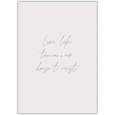 plakat live 50x70 cm