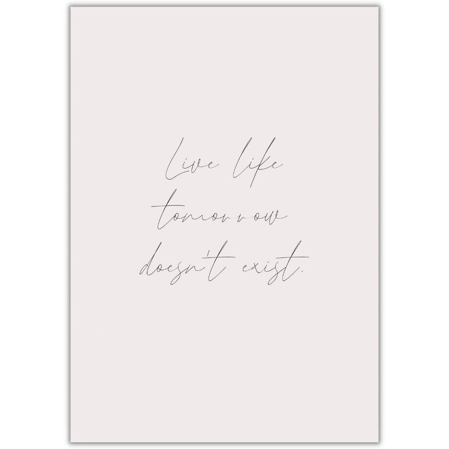 plakat live 50x70 cm