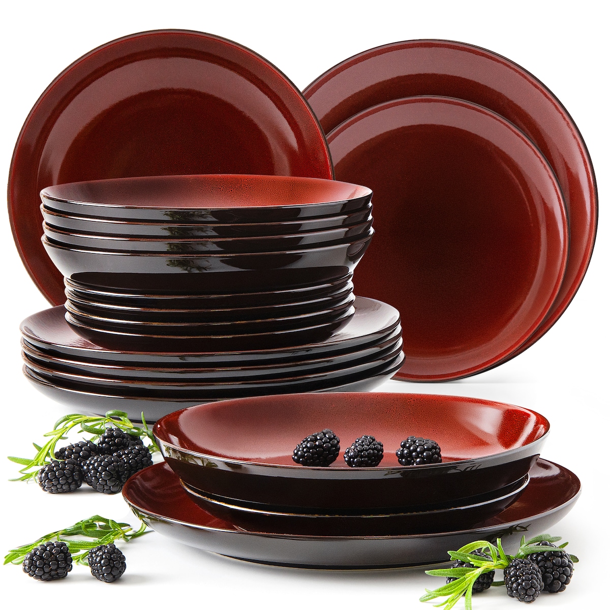 GAMBIA Zestaw obiadowy 6 os. (18 el.)