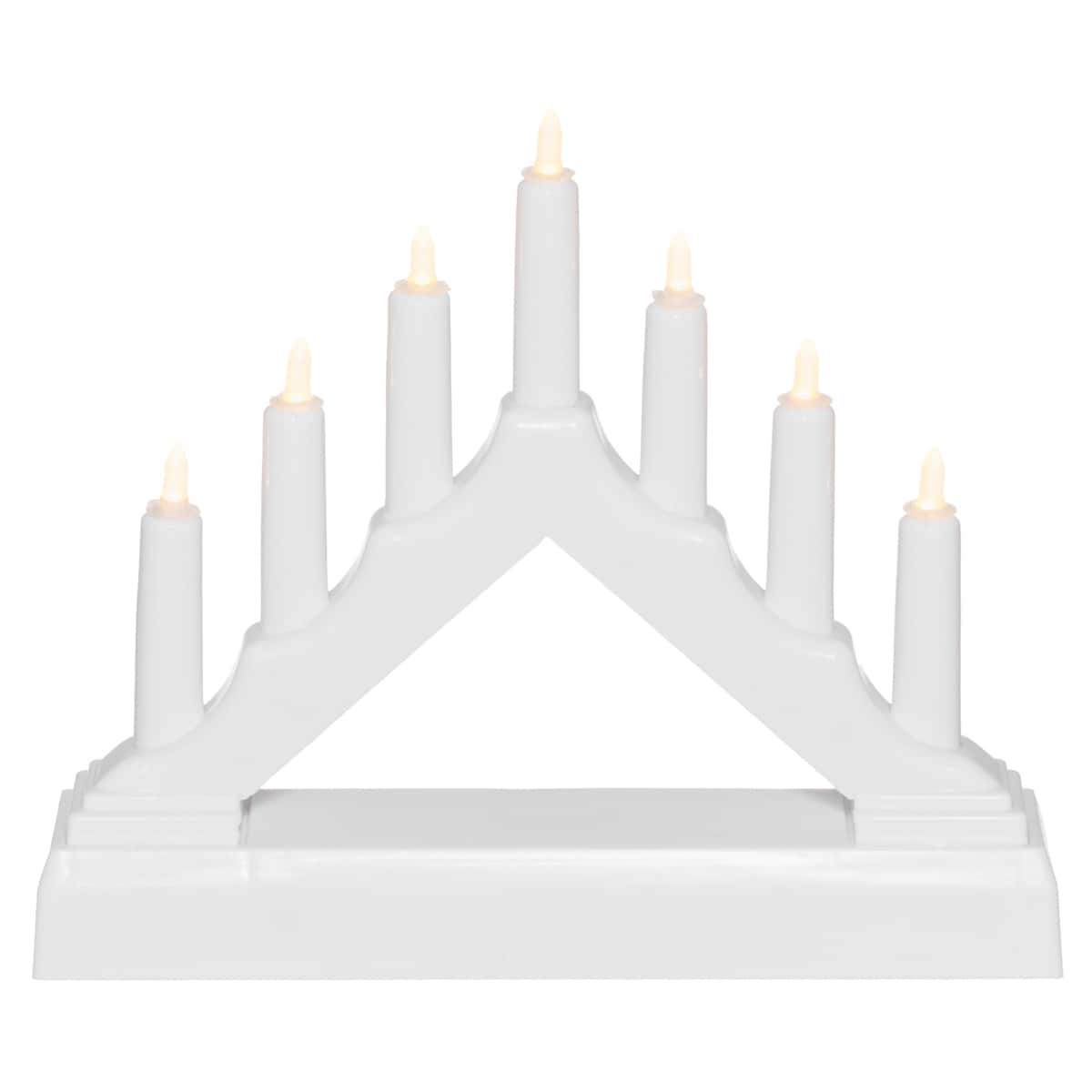 Świecznik adwentowy LED, 7 lampek, 13 cm