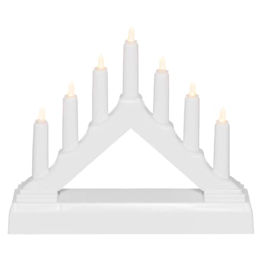 Świecznik adwentowy LED, 7 lampek, 13 cm