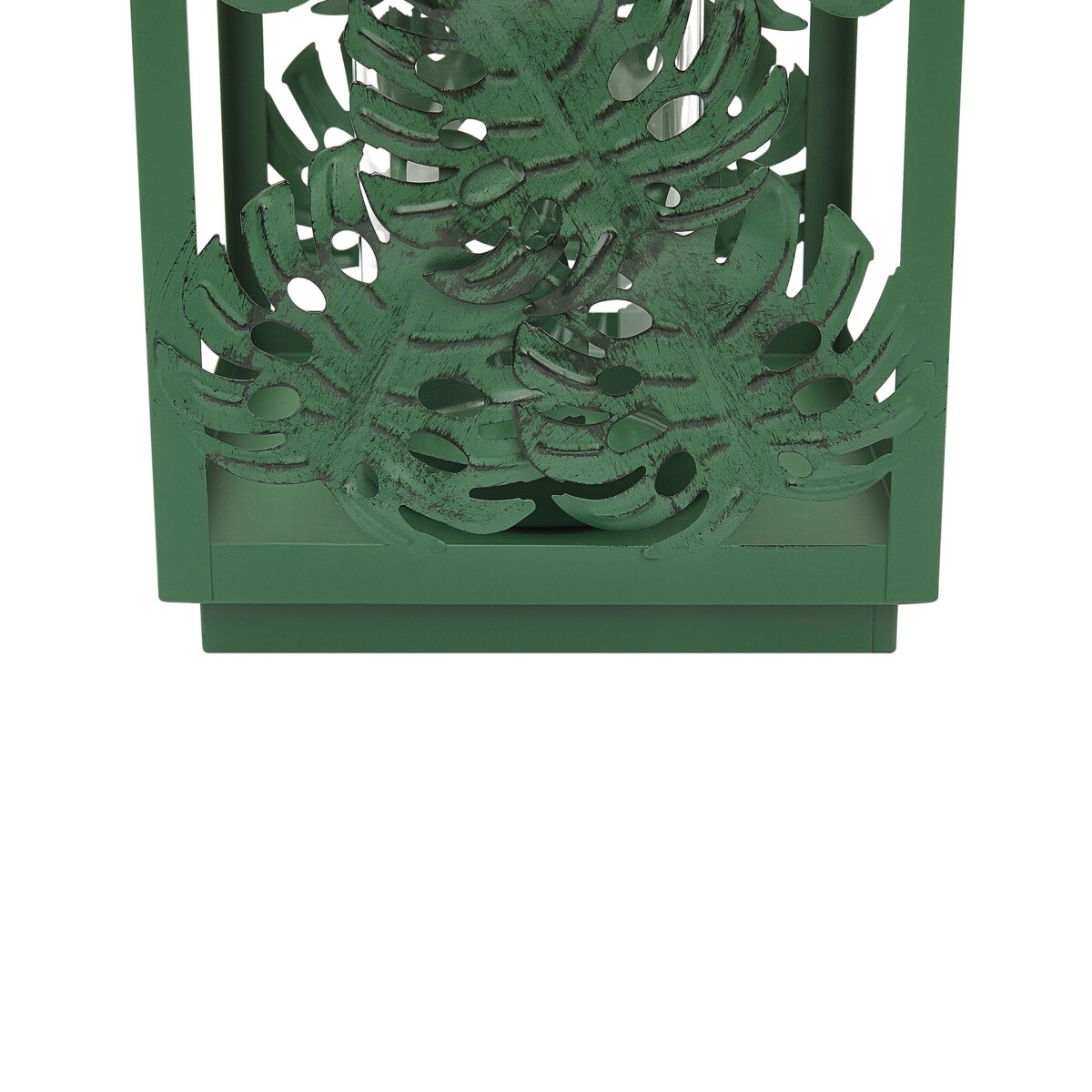 Lampion metalowy 25 cm zielony UNIMAK