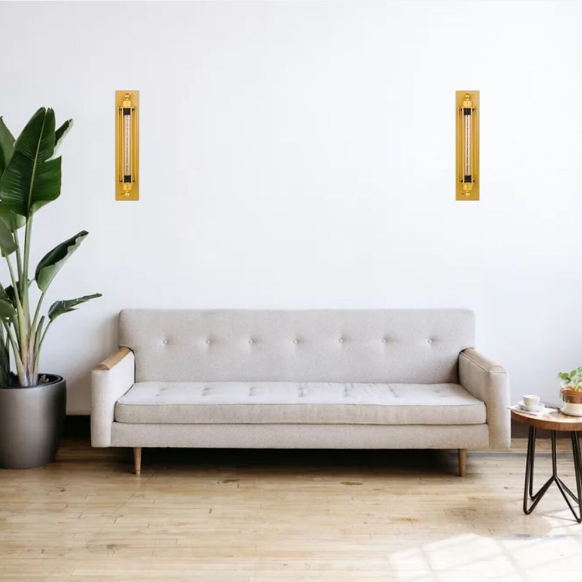 Lampa ścienna retro ABIGALI-KR-E27-GOLD-BLACK złota czarna