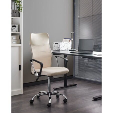 Fotel biurowy Beżowy DESIGN