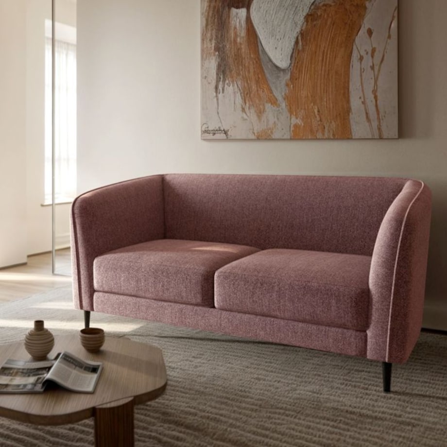 Galbe Sofa 2-osobowa - Różowa