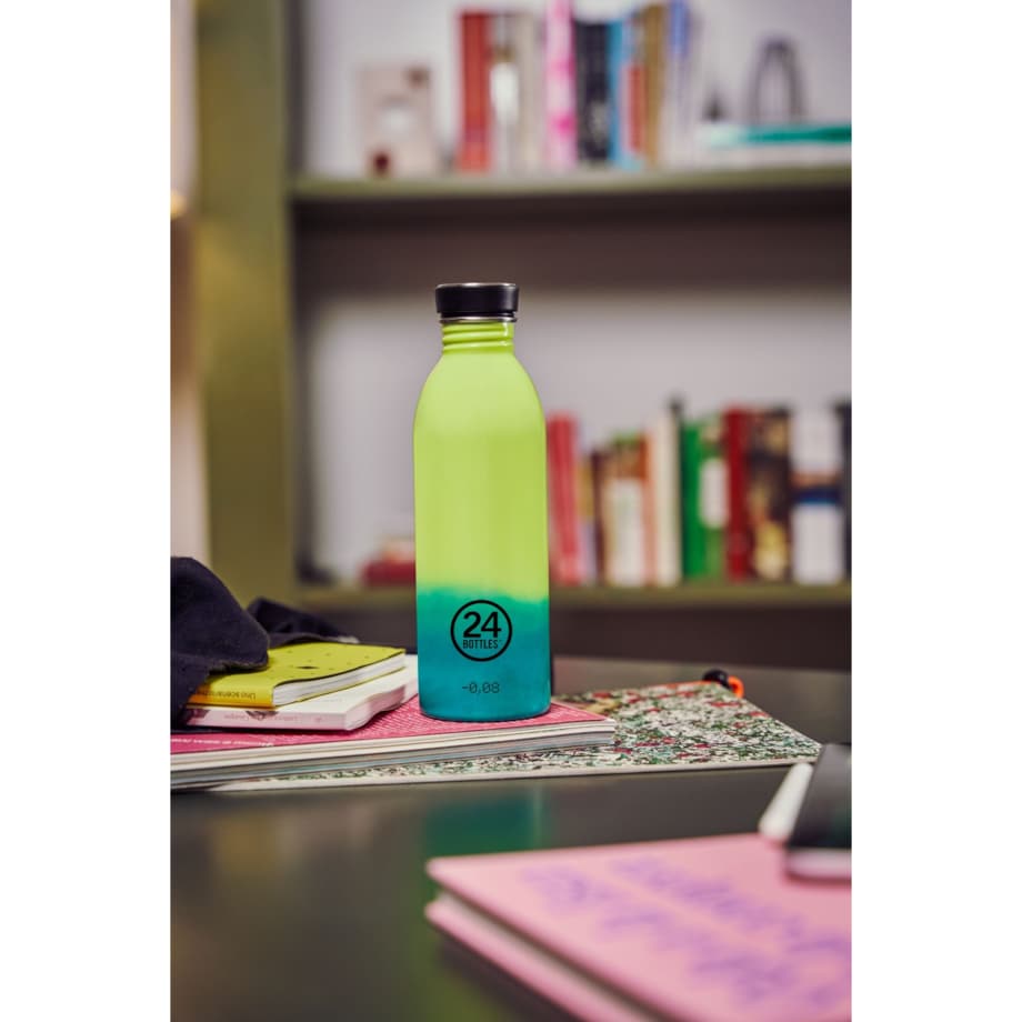 24BOTTLES URBAN BOTTLE REactive butelka na wodę 500 ml, Yellow / Green