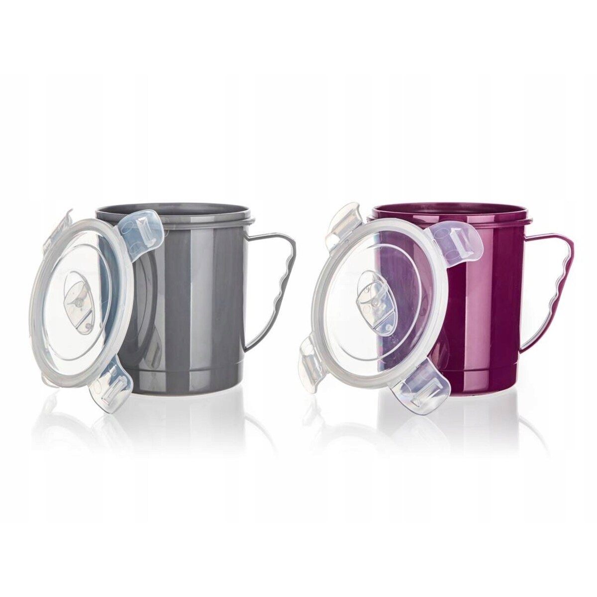 KUBEK PLASTIKOWY HERMETYCZNY na zupę jedzenie do odgrzewania pracy 700ml