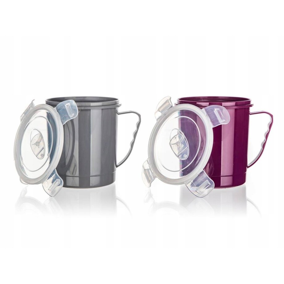 KUBEK PLASTIKOWY HERMETYCZNY na zupę jedzenie do odgrzewania pracy 700ml