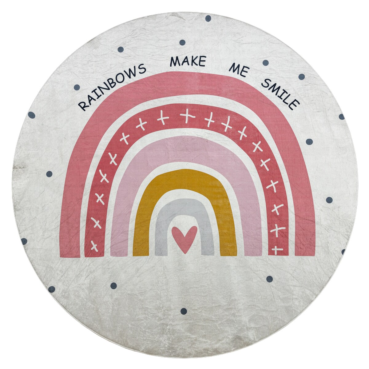 Dywan do prania BAMBINO 47810 koło Tęcza, koło 100 cm