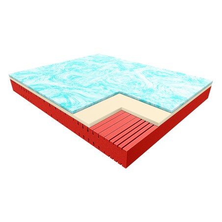 Materac piankowy 200x200 ALISTAR marki PAN MATERAC pokrowiec Micron